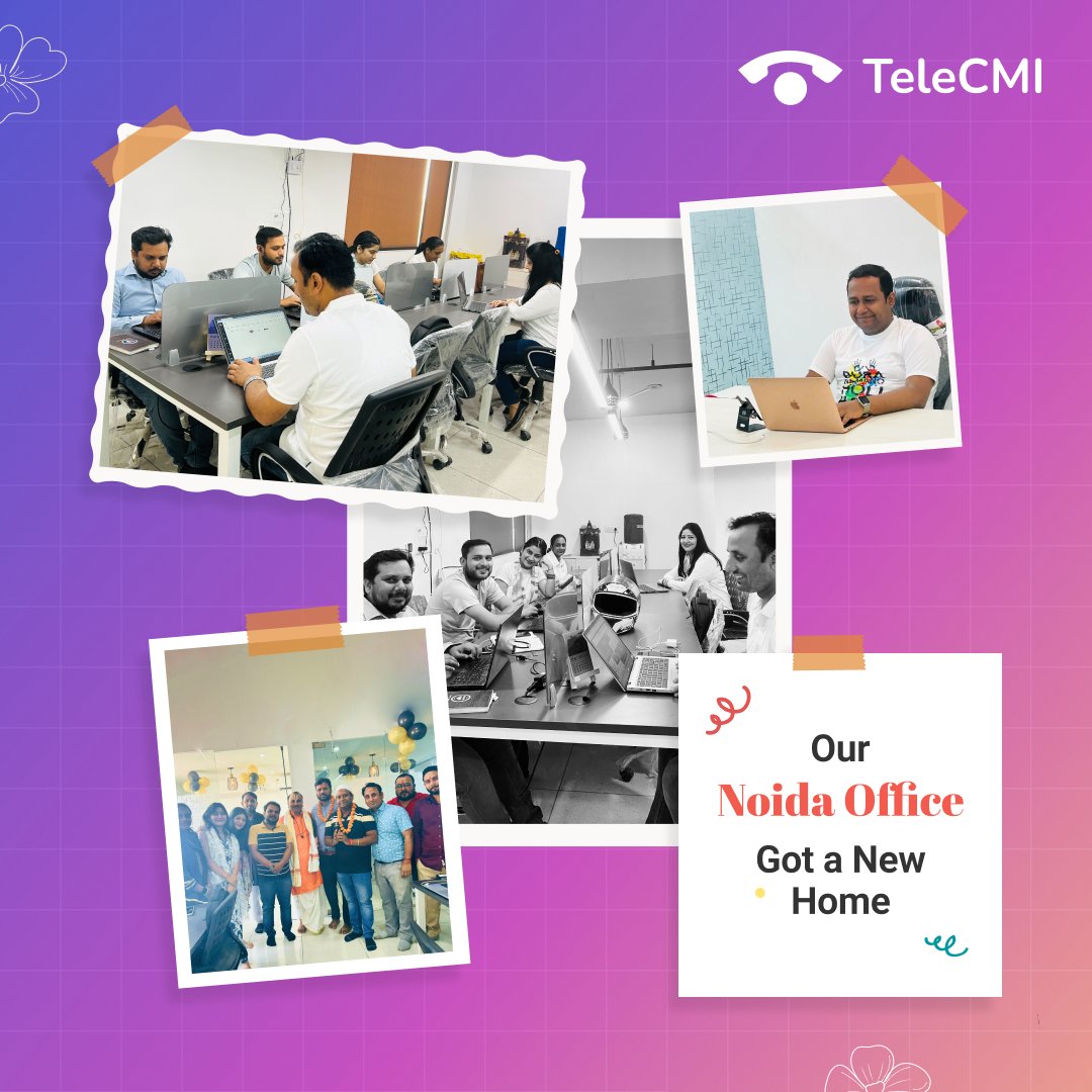 🎉 Exciting News Alert! 🎉 We're thrilled to announce that we've officially moved our Noida office into new office space!  🏢✨ Join us in celebrating this exciting milestone and stay tuned for more updates on Cloud Telephony Solutions.