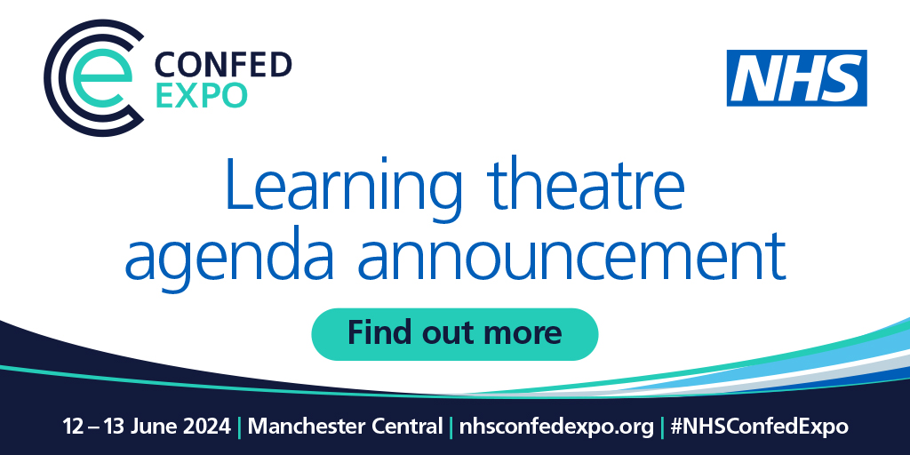 The Learning Theatre agenda for #NHSConfedExpo is now live! Explore our jam-packed lineup of dynamic sessions designed to inspire and educate. Take a look at what you can expect 👇 bit.ly/3IPnELi