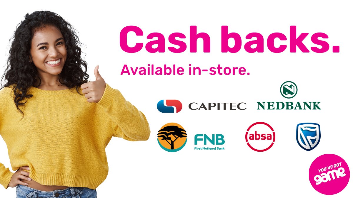 ATM queues have you feeling dizzy? Skip that and get your cash back at Game till points now and save time and money! Learn more 👉🏾 bit.ly/3y8Dwqr #GotGame