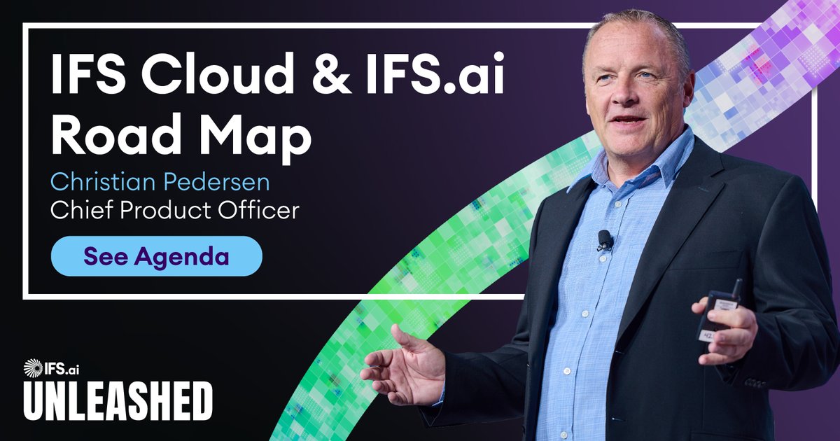 Curious about the future of AI in your industry? 🤔   Join us at IFS Unleashed and be at the forefront of the IFS Cloud & IFS.ai roadmap unveiling with our Chief Product Officer.  Check out our Agenda ➡️ ifs.link/amvIW0    #IFSUnleashed #IFS #AI