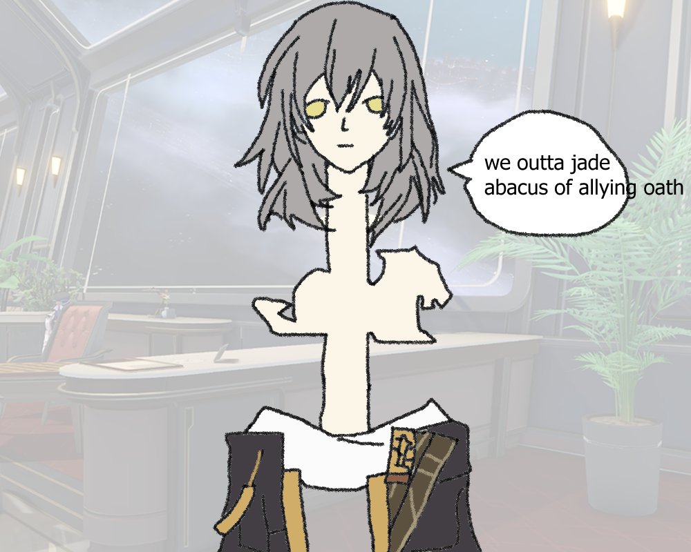 Jams_Jamallama's tweet photo. //2.2 spoilers

alternate universe where stelle just eats the jade abacus of allying oath immediately upon receiving it so dan heng can't use it in penacony #HonkaiStarRail #hsr https://t.co/8lS8SeG6gA