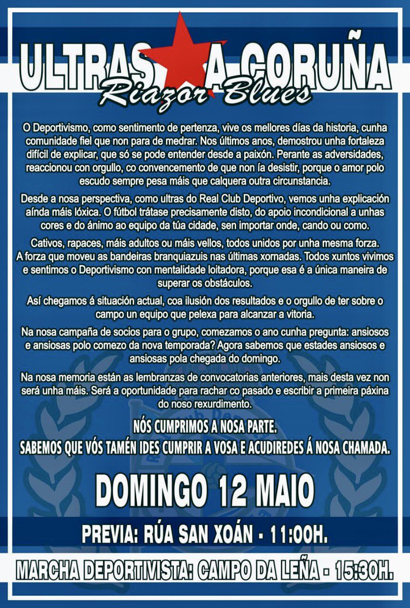 Riazor Blues (@RB1987Oficial) on Twitter photo 2024-05-09 10:00:18