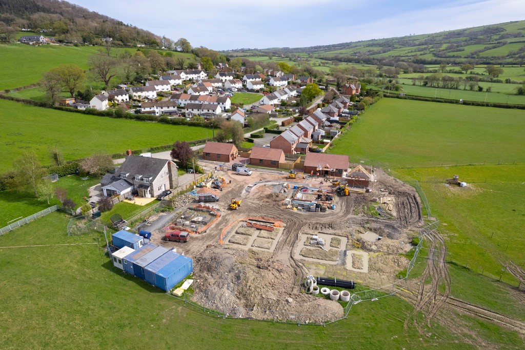 👀 Take a 360° bird's eye view of this glorious setting 👀 Plots 1, 2 and 3 at Long Mountain View in the rural community of Trewern near Welshpool are nearing completion. Click the link for a 360° aerial tour