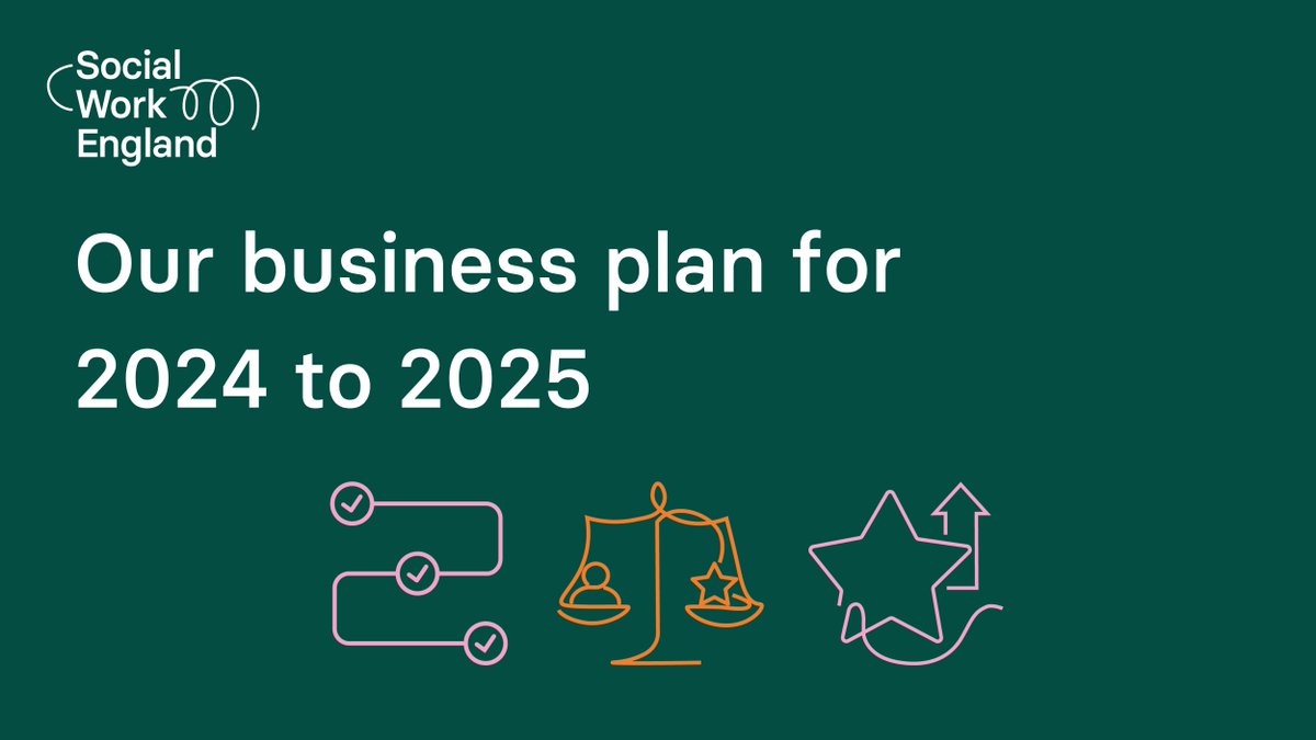 We recently published our business plan for 2024 to 2025. It outlines what we want to achieve during the year, focusing on areas of change and new pieces of work. Alongside these objectives, we’ll continue to deliver our statutory regulatory functions. socialworkengland.org.uk/about/publicat…