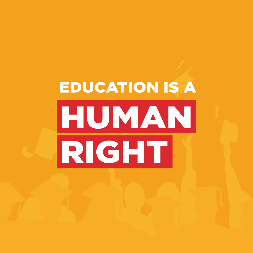 Education is not a privilege, it's a human right. It's the foundation for a better future and a brighter world. Together, let's uphold this right for every child, every youth everywhere