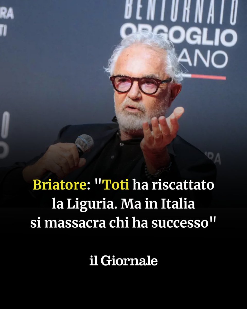 Flavio #Briatore, imprenditore di successo che la malagiustizia la ha conosciuta bene, ha parlato in un'intervista a #HoaraBorselli del caso #Toti: «Un arresto mirato a danneggiare la reputazione della destra».

➡️ cstu.io/a49152