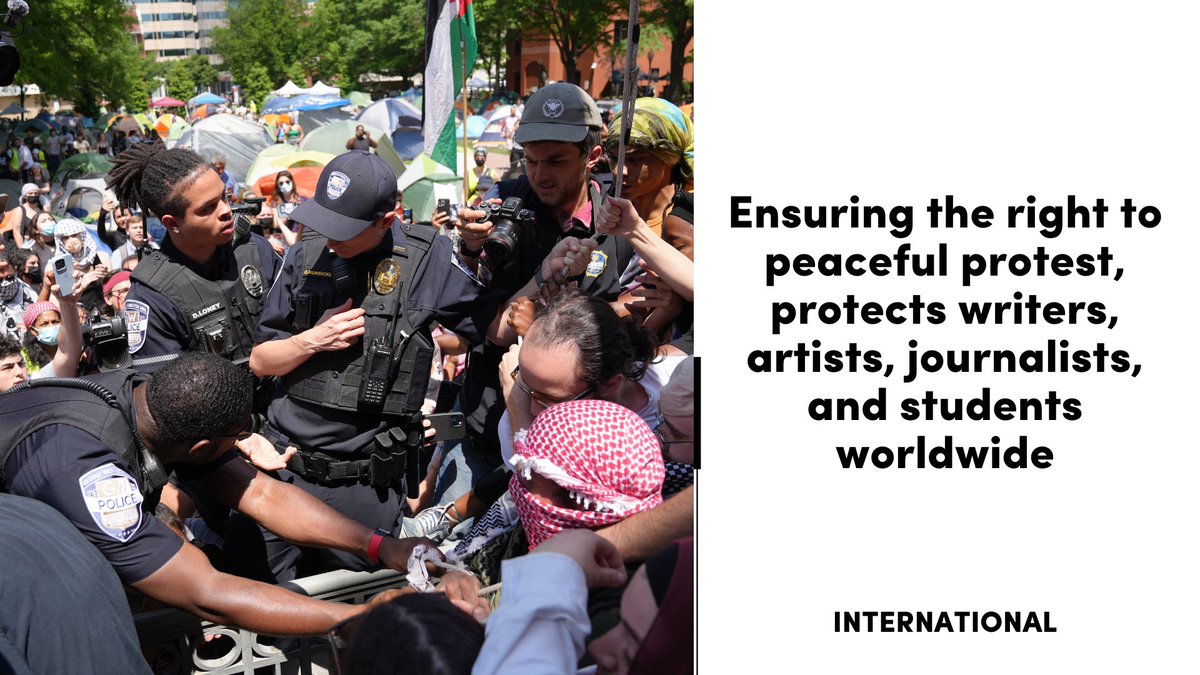 PEN International strongly opposes the use of police force against students, academics and media workers in peaceful protests, and all forms of hate speech. These acts must be fairly investigated and individually assessed. Everyone has the right to peaceful assembly:…