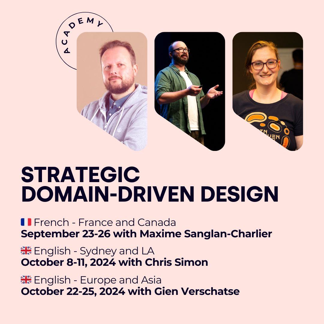 Design heuristics help you design a loosely coupled architecture. Find out how to use heuristics as a guiding tool for designing your bounded contexts in this beginners-friendly training: ddd.academy

Take advantage of our Early Bird discount!