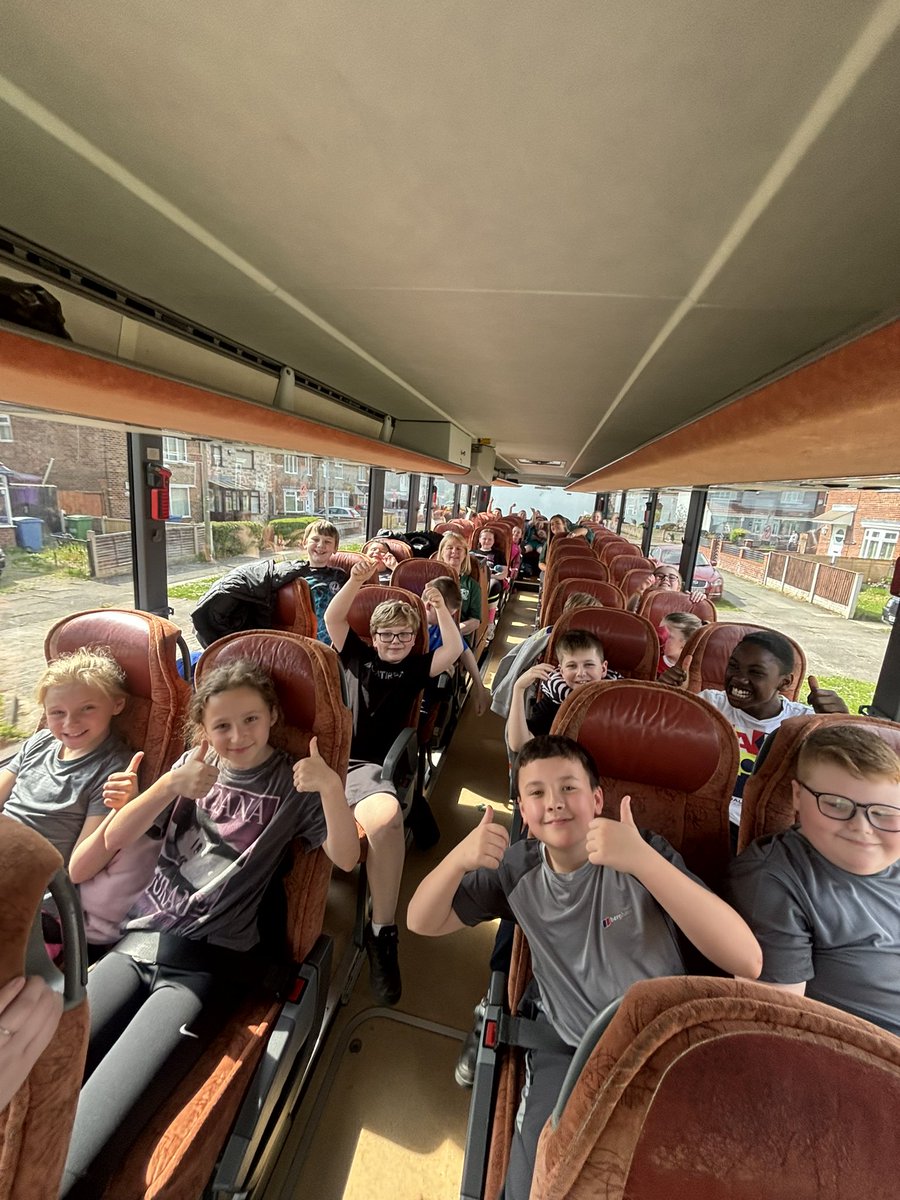 We are on our way! Year 5 are so excited as we set of for an adventure in Plas Caerdeon Outdoor Education Centre @missstantony5 @StAmbroseSpeke #AmbitiousCurriculum