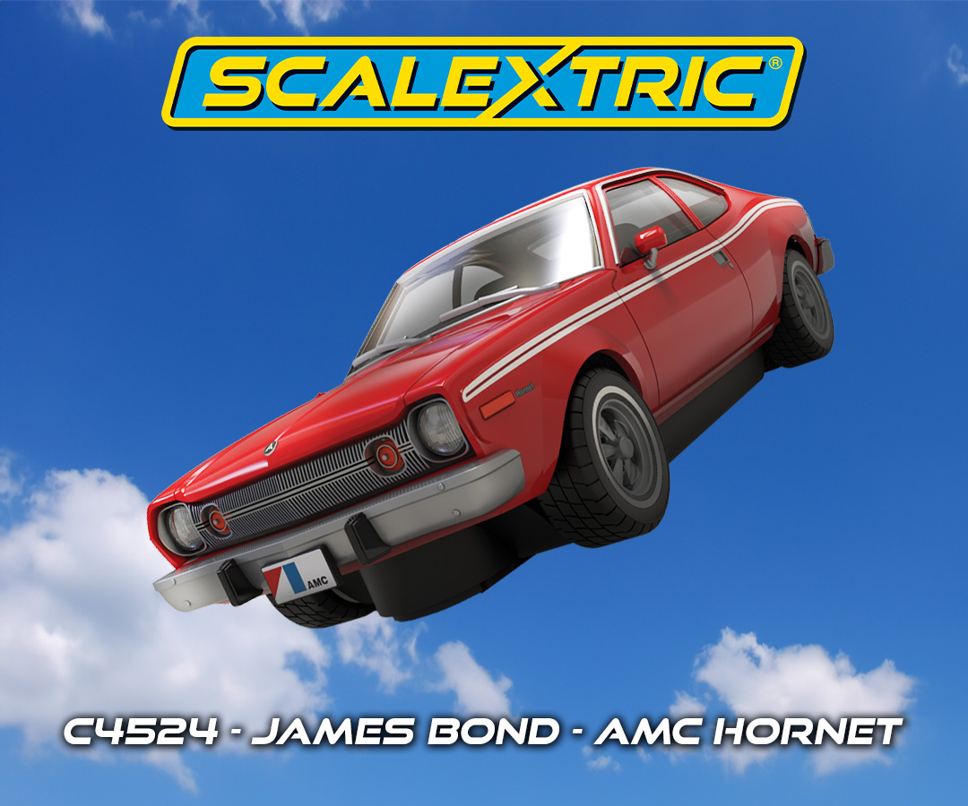You can (attempt) to re-create that famous James Bond scene with our latest Bond car, the AMC Hornet! Pre-order yours here 👉 bit.ly/3UT2hzV #ScalextricSummerReleases