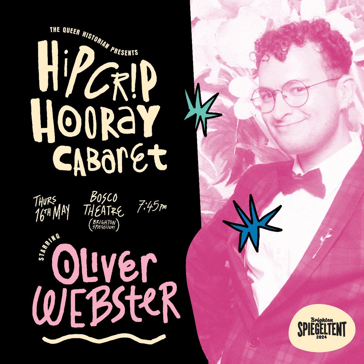 ⭐ MEET THE CAST: OLIVER WEBSTER ⭐ #HipCripHooray  Oliver is just some guy, but also a deaf, queer, attention seeker, with entirely good reason. Dedicated to having a good time and talking about himself, spend five minutes with him and you’ll know more about his life /1