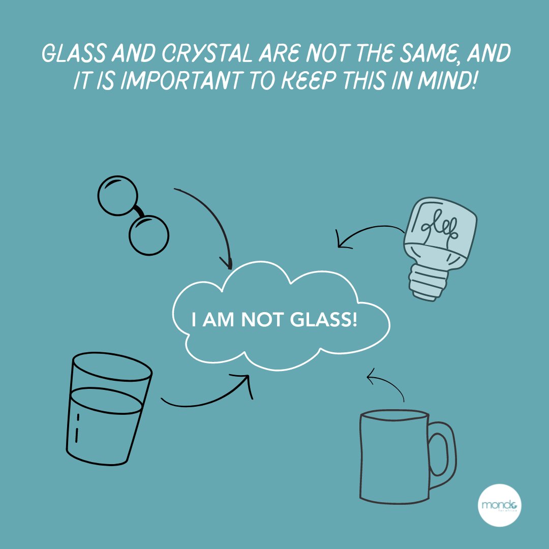 🔍 Do you know the difference between Glass & Crystal? 

#RecycleGlass #KnowYourMaterials #EcoAwareness #SustainabilityTips #ReduceReuseRecycle