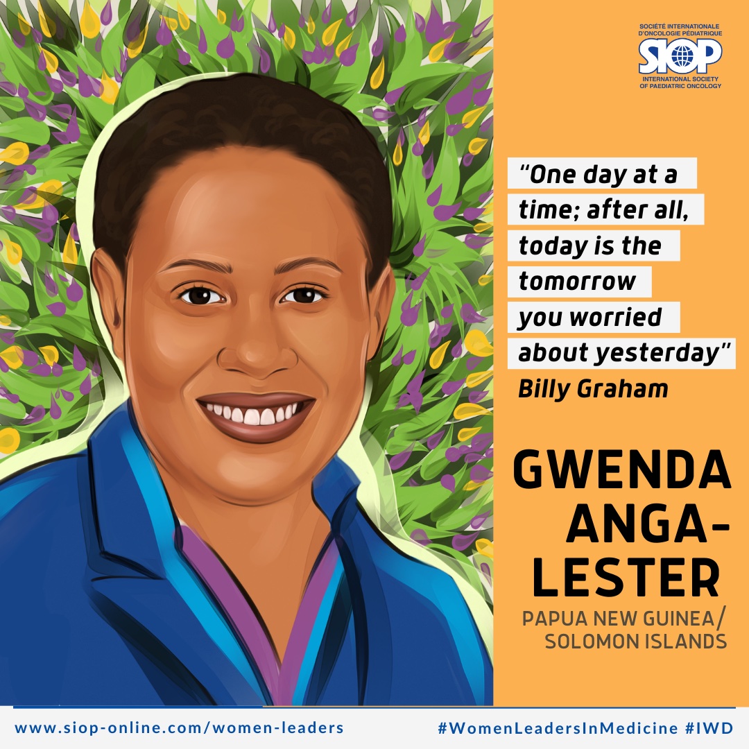 We celebrate women leaders in #PaediatricOncology & honor Dr Gwenda Anga-Lester, the first pediatrician to specialize in pediatric oncology providing leadership and advice to medical staff across Papua New Guinea

Read her story tinyurl.com/2buct2jw

@WorldSIOP 
@ANZCHOG