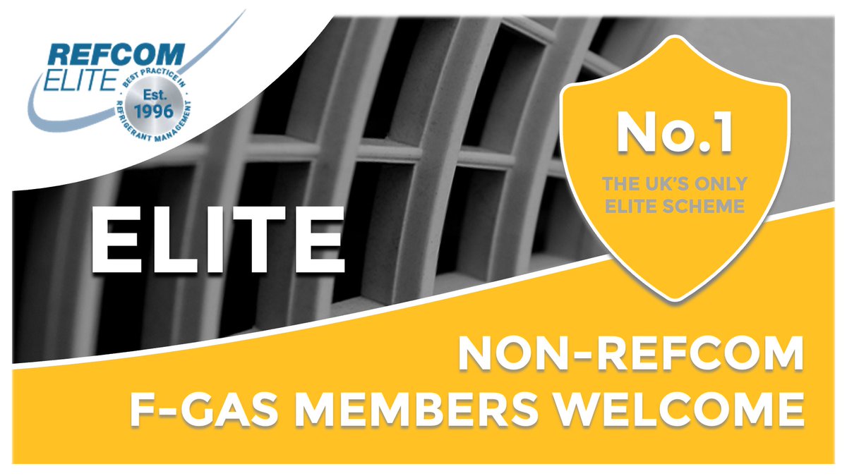 ❗Did you know you can become a REFCOM Elite member even if you're not a REFCOM F-Gas member as long as you have an alternative F-Gas certification? Find out more about REFCOM Elite here 👉 eu1.hubs.ly/H08Rwnx0 #REFCOM #FGAS