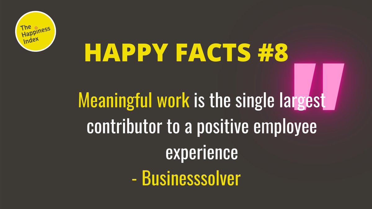 🧠 #WorkFacts 8  🤔 | This series will provide workplace stats/facts/studies that caught our eye 👀 ... both for good and bad reasons! #HR #Workplacehappiness #Culture #facts