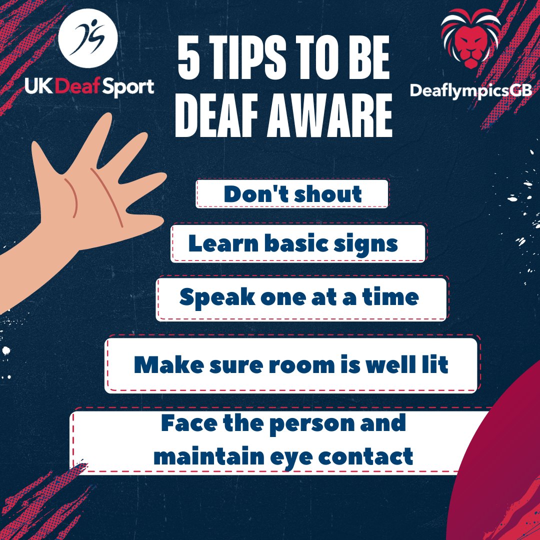 Want to learn how to make your sports events more accessible? Check out these tips from UK Deaf Sport! Enhance inclusivity and ensure everyone can participate fully. Dive in here: ukdeafsport.org.uk/how-to-be-acce… #UKDS #InclusiveSports #DeafAwareness
