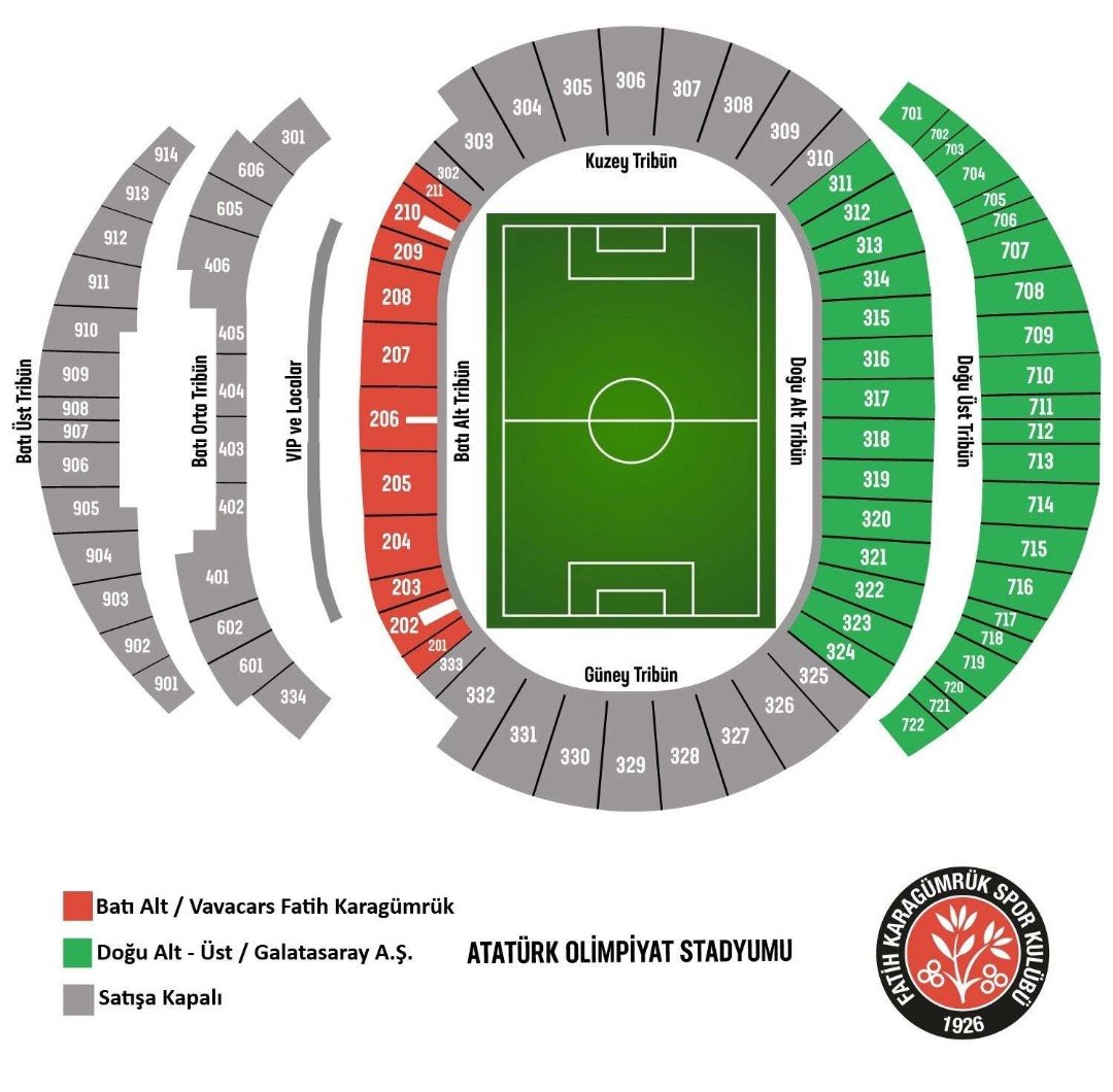 Karagümrük'ün Galatasaray taraftarları için satışa çıkardığı 24 bin bilet şimdiden tükendi.