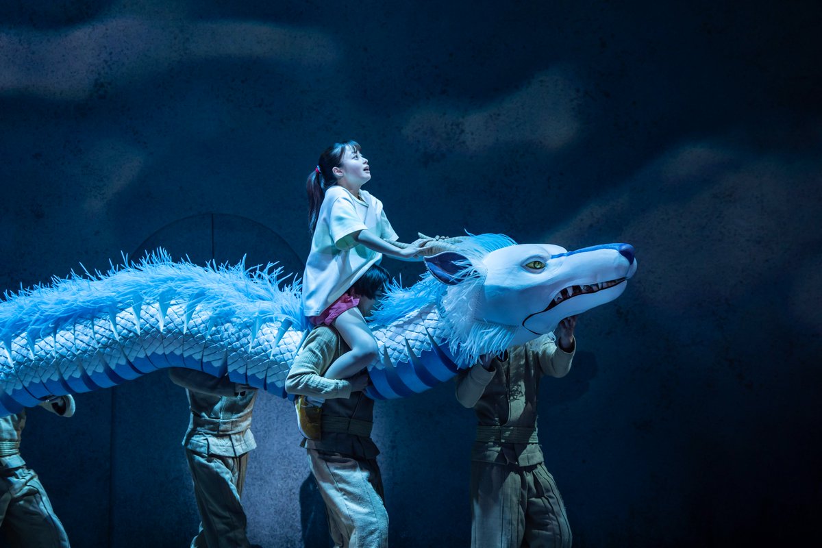 Photos: Spirited Away in the West End - first-look photos Studio Ghibli’s Oscar-winning and much-loved animated movie Spirited Away comes to life on stage at the London Coliseum Read More : westendtheatre.com/233954/news/ photos: Johan Persson