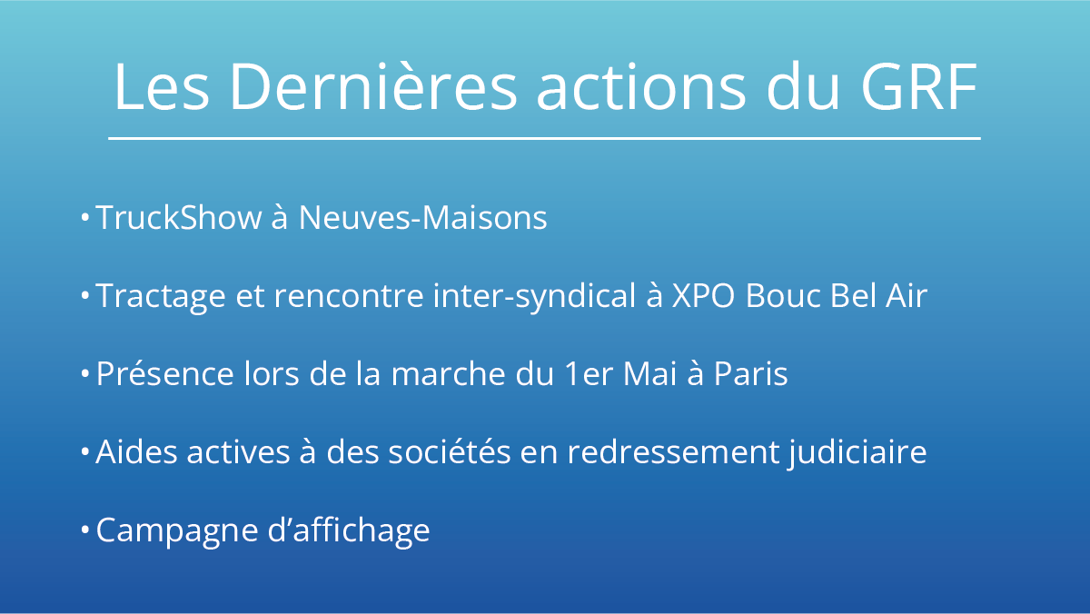 Grp_Routiers_FR's tweet photo. Nous partageons avec vous les avancées significatives et les initiatives récentes du GRF, qui marquent des étapes clés dans notre engagement continu envers le secteur du transport routier. #GrfUnis #Patron #Routier #Solidarite https://t.co/A7Fgnl9Rxe