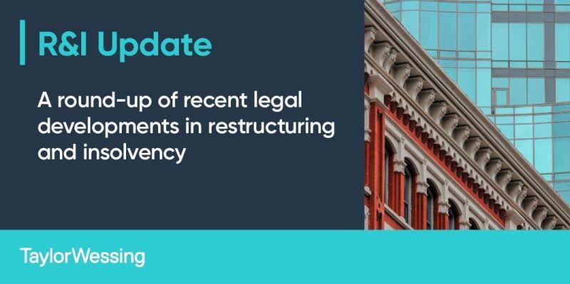 Our May R&I Update is out now! Catch up on the latest developments in #Restructuring and #Insolvency: bit.ly/3QxQXGv This month's contributors: Louise Jennings, Anneliese Amoah, Inge Tan-Beulen, Stephen O'Grady and Dr. Rembert T. Graf Kerssenbrock LL.M.