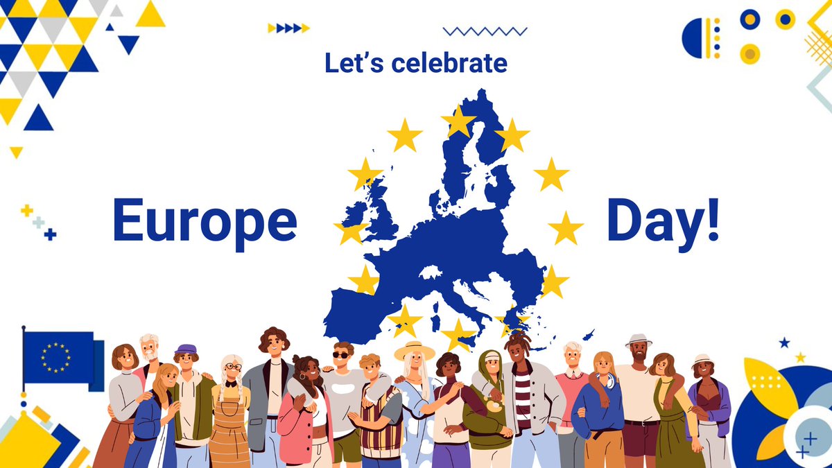 Happy #EuropeDay! In light of the upcoming #EuropeanElections, let’s celebrate how the EU has shaped our daily lives, remind of the importance of strengthening the community and do our best to contribute to a diverse, vibrant, healthy & peaceful Europe. #EuropeDay2024
