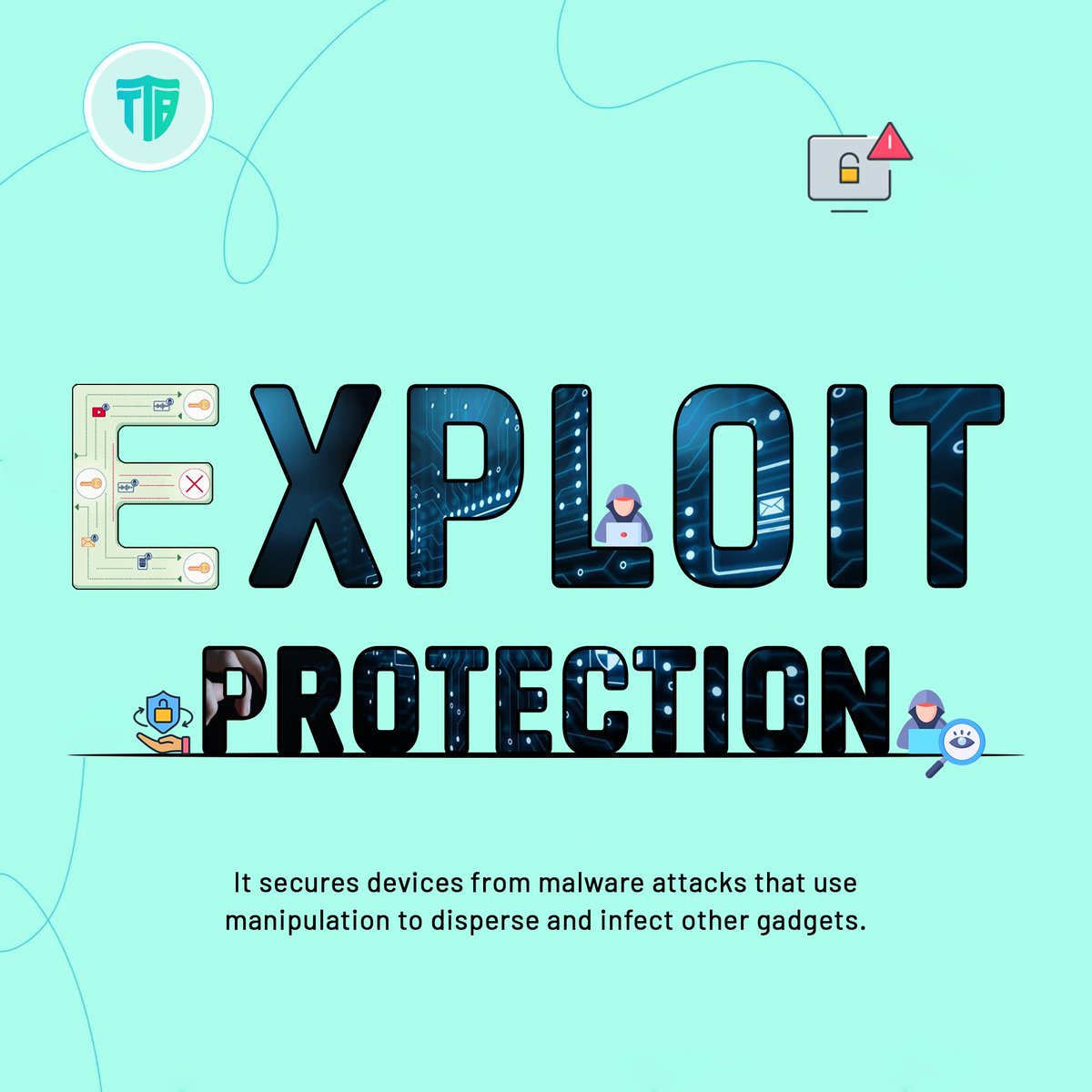 Today we discuss about 'Exploit Protection'

It guards devices from malware invasions that use manipulation to spread and infect other gadgets.

#Vulnerability #PatchManagement #ttb #NetworkSecurity #CyberDefense #RiskMitigation #ThreatIntelligence #DataPrivacy #ttbisecure