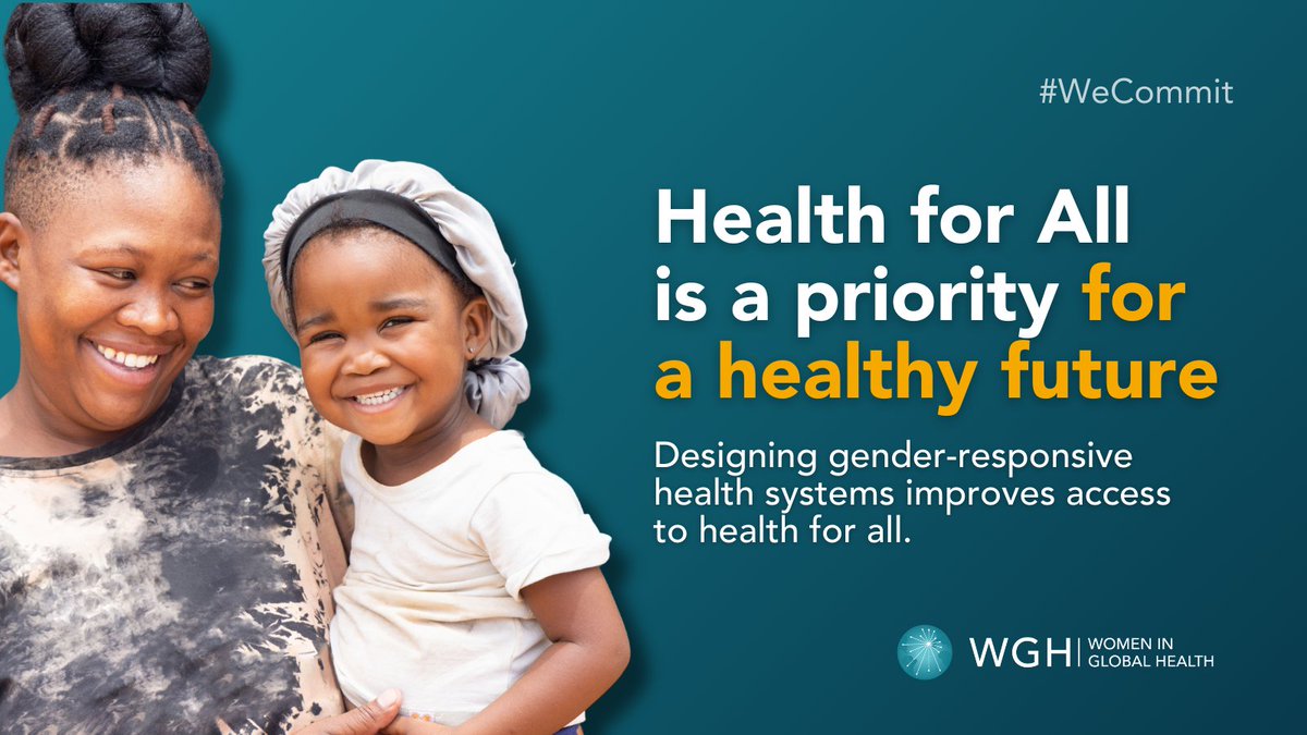 #WeCommit to achieve #GenderUHC! ☂️ Gender-responsive health systems drive progress for #HealthForAll, improving access to health for EVERYONE. It's a win-win for girls & women, boys & men, and gender-diverse people! #2024UNCSC