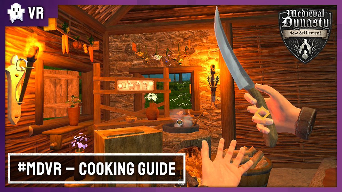 As there are some misconceptions going around about our cooking mechanic (and of fate of the cooking knife), we’ve decided to prepare this little guide for you to watch on Youtube!⏭️ youtu.be/NHKGtCyD-Bo
#MDVR is out now!⏭️ meta.com/experiences/59…
#MetaQuest #MedievalDynasty