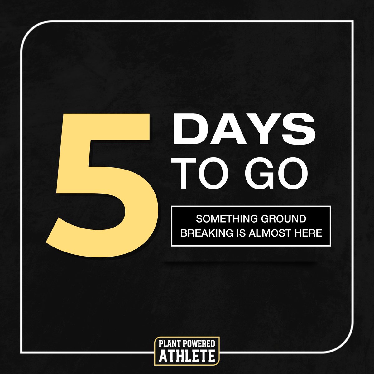 🌟 Only 5 Days Left Until We Change the Game! 🌱

Brace yourselves as we gear up to unveil something groundbreaking. 

The evolution of plant-based performance is just around the corner—ready to revolutionise your athletic journey.

#plantpoweredathlete #plantbasedprotein #pla...