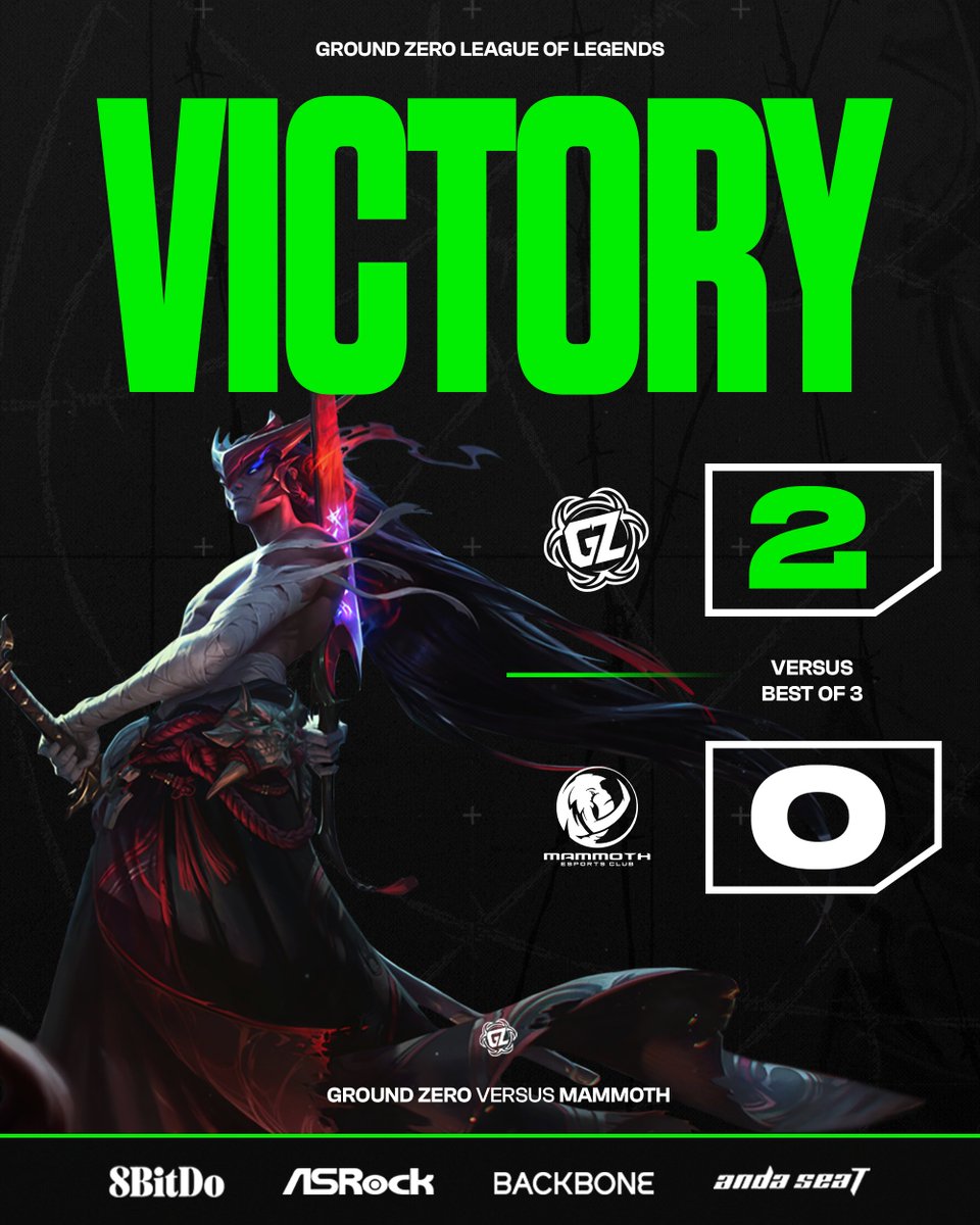 Ground Zero (@groundzerooce) on Twitter photo With a 2-0 victory over <a href="/MAMMOTH_OCE/">DNS MAMMOTH ESPORTS CLUB</a>, we take the bronze medal in the <a href="/qutesports/">QUT Esports</a> ODT🥉
GGs to everyone and thank you for the amazing tournament, was a pleasure watching our #GZLoL Academy develop over the event🫶
#GZLoL | #GZPZ With a 2-0 victory over <a href="/MAMMOTH_OCE/">DNS MAMMOTH ESPORTS CLUB</a>, we take the bronze medal in the <a href="/qutesports/">QUT Esports</a> ODT🥉
GGs to everyone and thank you for the amazing tournament, was a pleasure watching our #GZLoL Academy develop over the event🫶
#GZLoL | #GZPZ