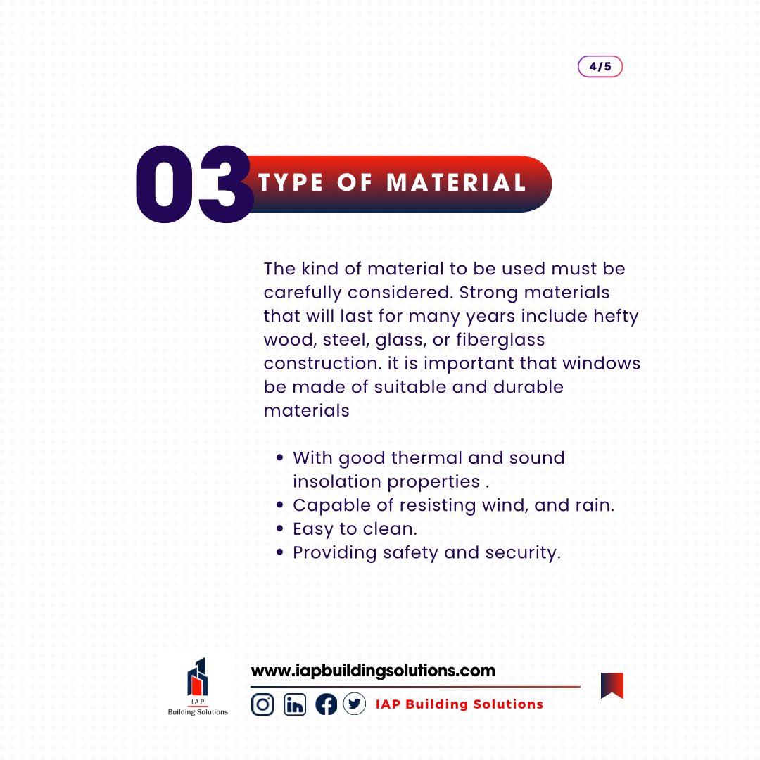 iap_solutions's tweet image. 5 Tips for Choosing windows in a building 🏠🪟

#tips #tipsthursday #tipsoftheday #windows #building #construction #iapbuildingsolutions