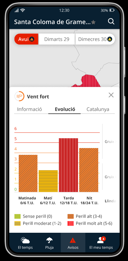 mauri_francesc's tweet photo. Arriba APP de @meteocat en pocs dies! Enhorabona! S'acaba la triangulació amb el "broc gros" de les APP habituals.  Estar durant una onada de fred a Sants amb una temperatura real de 6ºC i que el tfon et digui -2ºC perquè "agafa" el valor de l'aeroport ja no passarà. @eltempsTV3 https://t.co/D9EbMpbeuJ