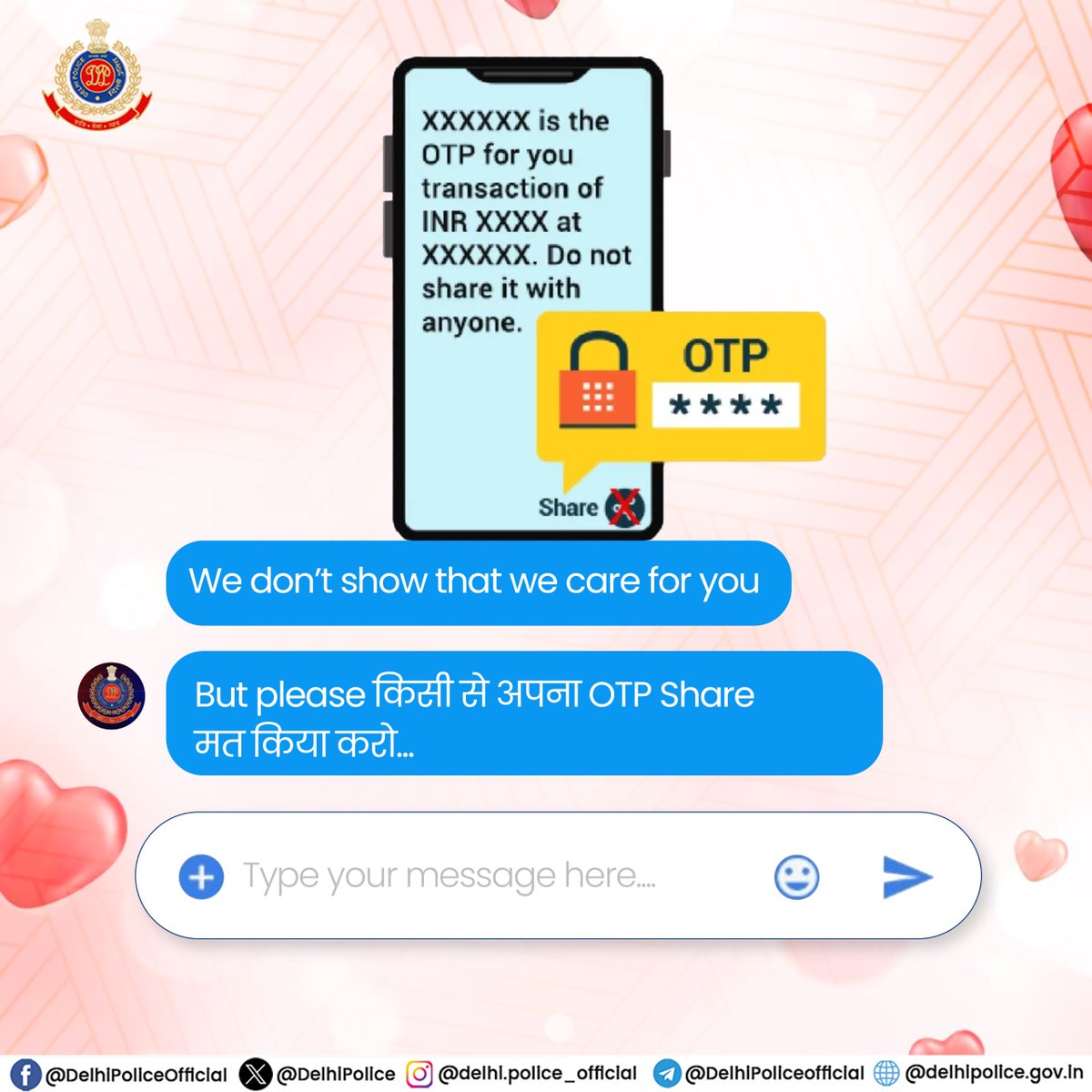 DelhiPolice's tweet image. We don't show,
Coz we actually Do..

#WeDo
#DPCares