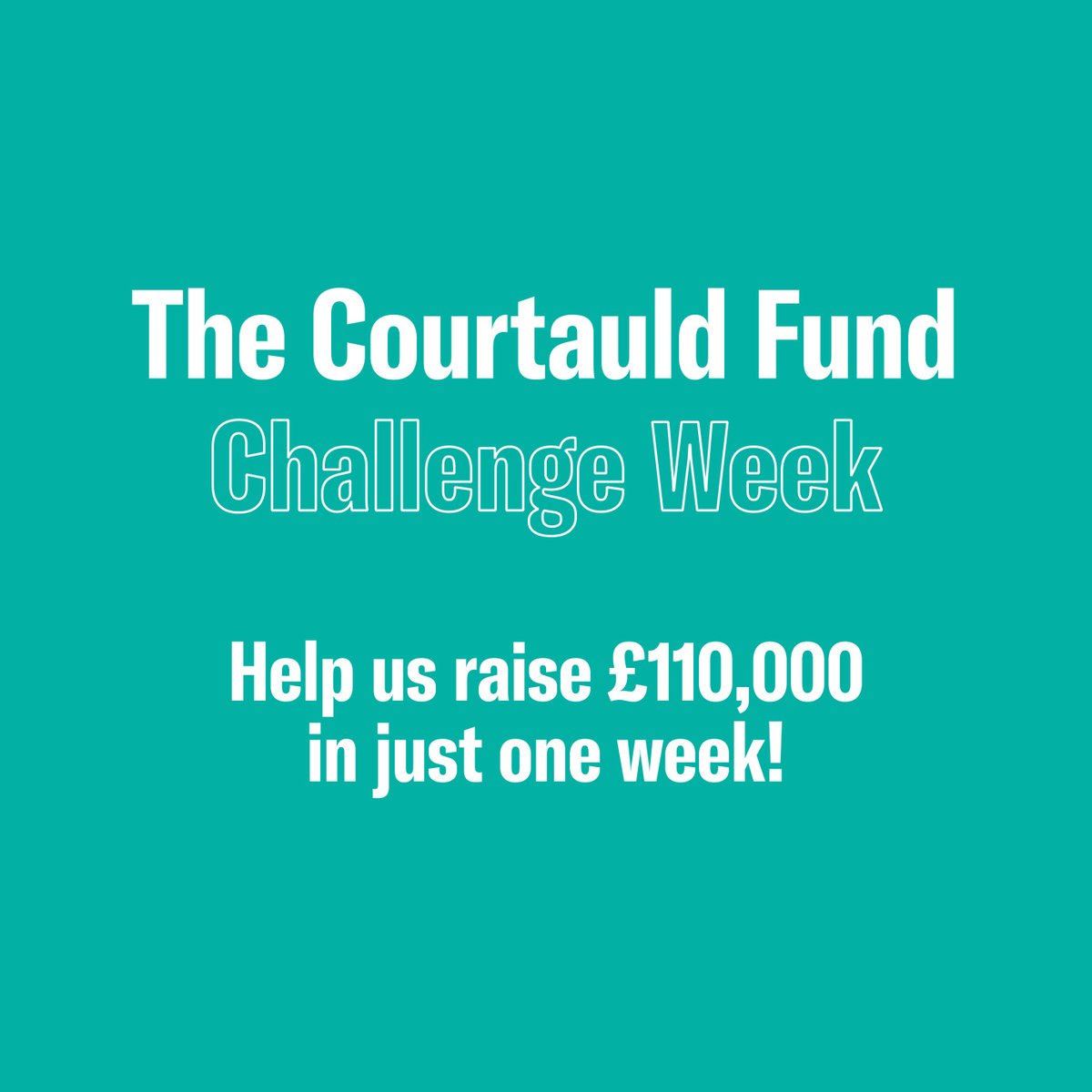 Today we're launching the 2024 Courtauld Fund Challenge – our annual campaign to raise £110,000 in just one week! Our Courtauld Fund Leaders – a group of extraordinary philanthropists – have also pledged to match every £1 until 15 May. Donate now at courtauld.ac.uk/courtauld-fund