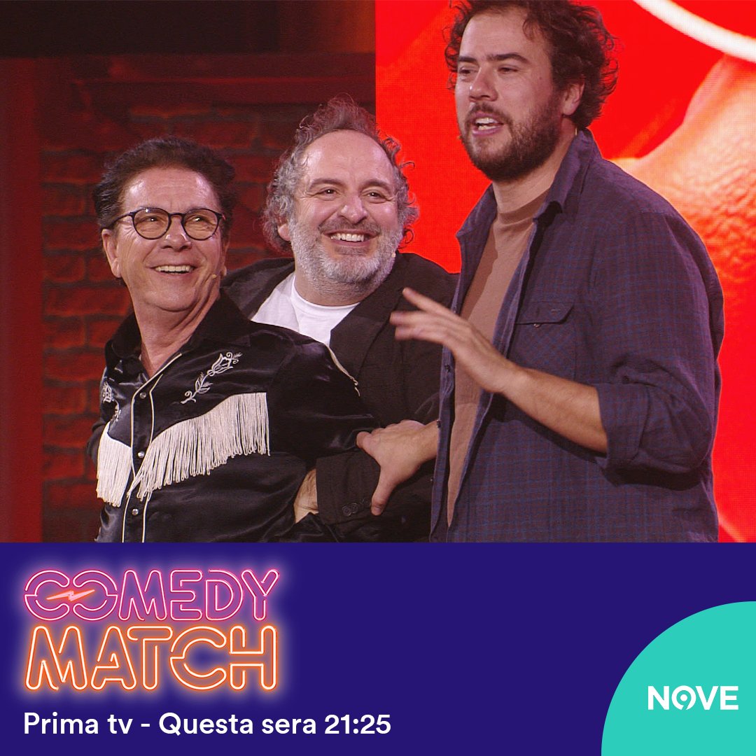 Il giovedì significa solo #ComedyMatch 🤩 Vi aspettiamo questa sera alle 21:25 in prima TV sul #NOVE
