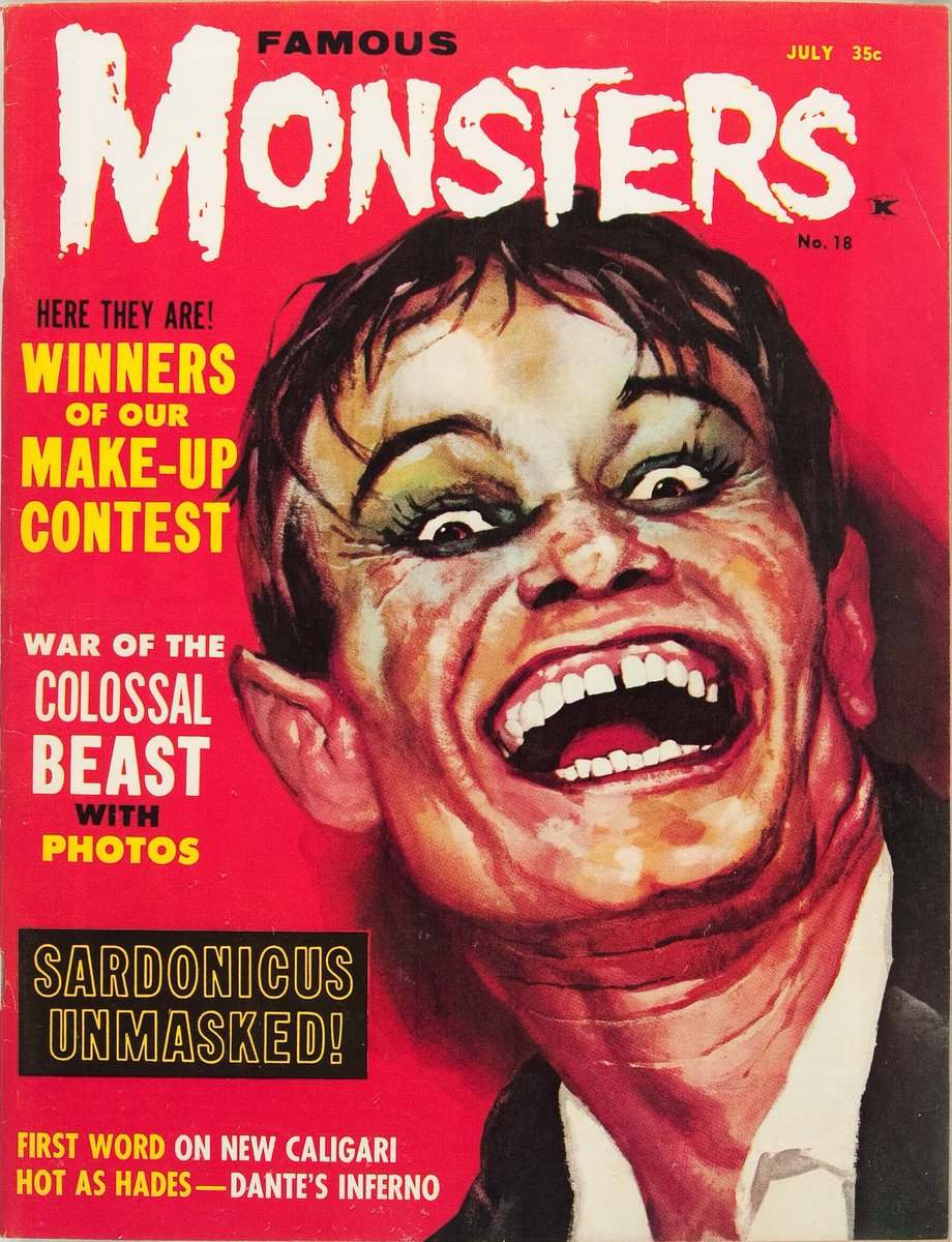 Famous Monsters of Filmland #18 (Warren, July 1962)
Cover by Basil Gogos
.
#TerrorByNight #FamousMonstersOfFilmland #ClassicHorror #VintageHorror #MonsterKid
.