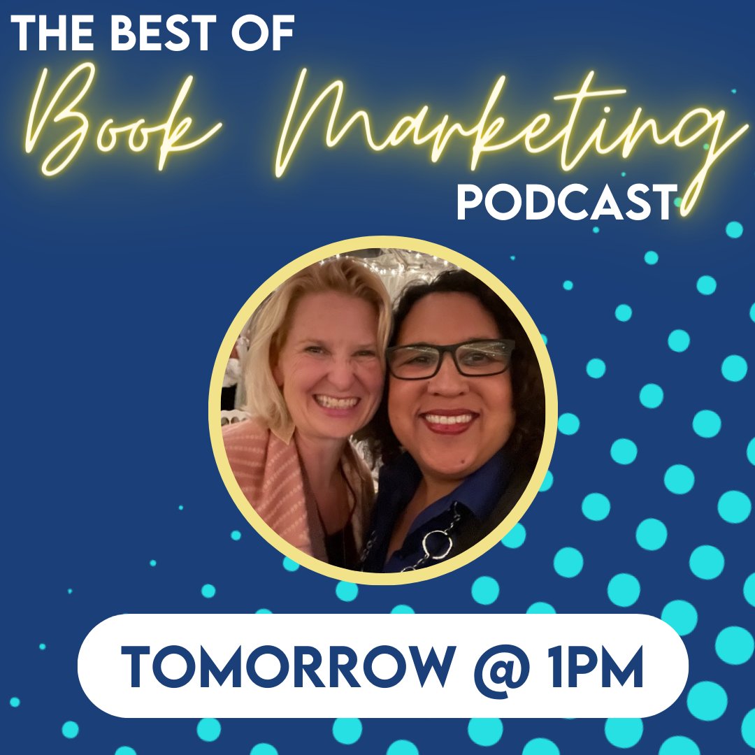 Tomorrow at 1pm in the Women Writers, Women Books Facebook group award winning author, Lainey Cameron and I are launching The Best of Book Marketing Podcast!! We bring 30+ years each of marketing expertise to the book marketing space. It’s a show dedicated to helping authors…