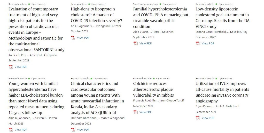 Curious about the most cited papers on Atherosclerosis Plus? ➡️➡️ sciencedirect.com/journal/athero… @ELS_Cardiology @society_eas