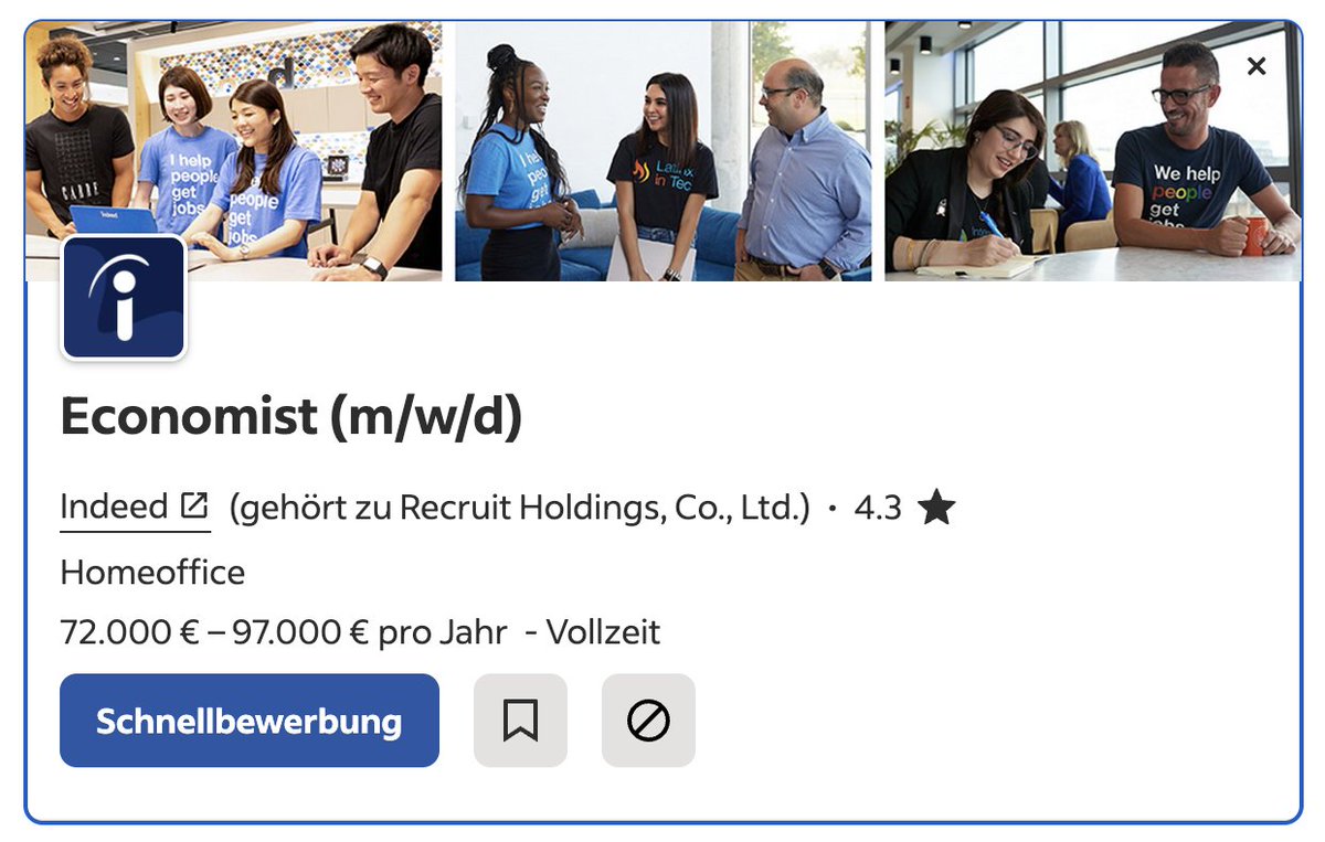 🚨 We're hiring! 🚨 If you are a labour economist based in Germany, check out the job description and apply on Indeed: de.indeed.com/jobs?q=economi…