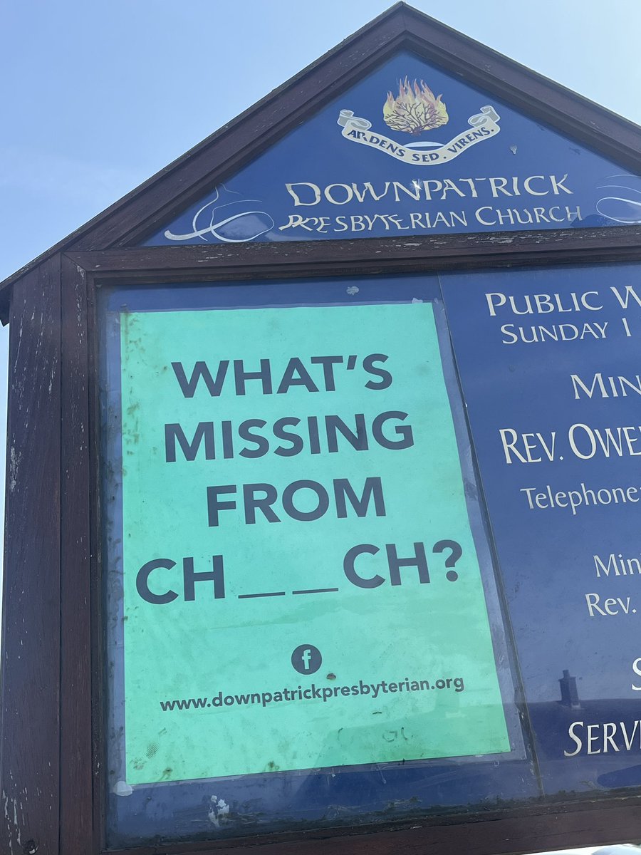 Quiz question spotted in Downpatrick …