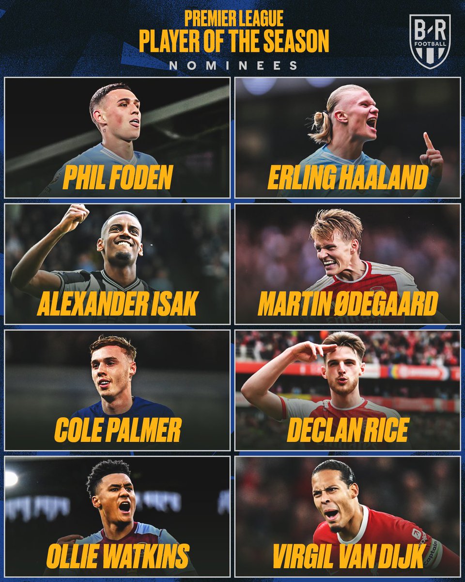 The Premier League Player of the Season nominees 🏆