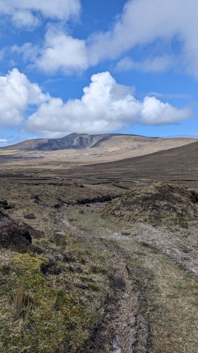 Paul Henry clouds and hiking towards Croaghaun , Achill, Co Mayo #hikingadventures #outdoors #walking #wildatlanticway #WEST