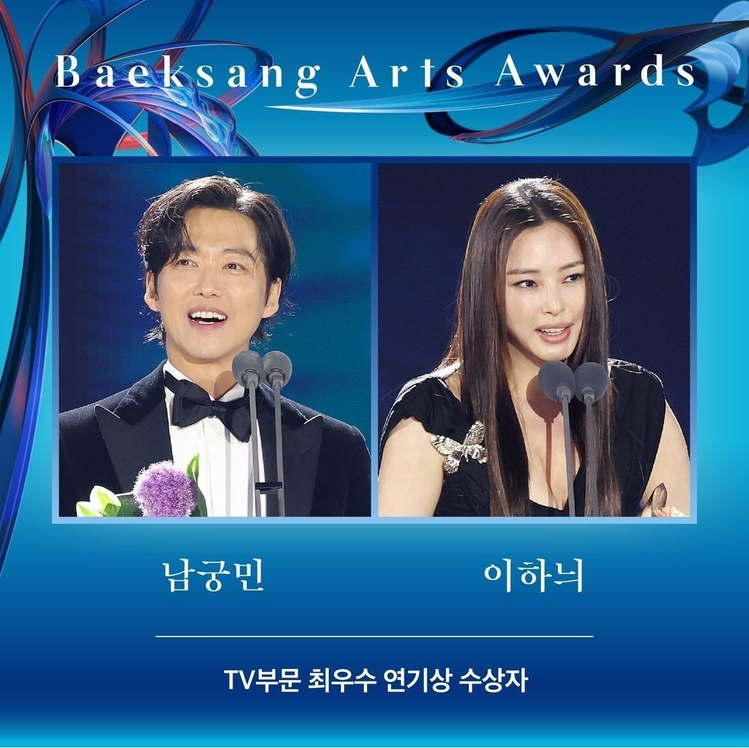 #60thBaeksangArtsAwards Best Actor & Actress Voting Results:

Best Actor:
1. #NamgoongMin: 3 Votes
2. #ImSiWan: 2 Votes
3. #KimSooHyun & #YooYeonSeok: 1 Vote

Best Actress:
1. #LeeHaNee: 3 Votes
2. #RaMiRan: 2 Votes 
3. #UhmJungHwa: 1 Vote

#백상예술대상 #BaeksangArtsAwards2024