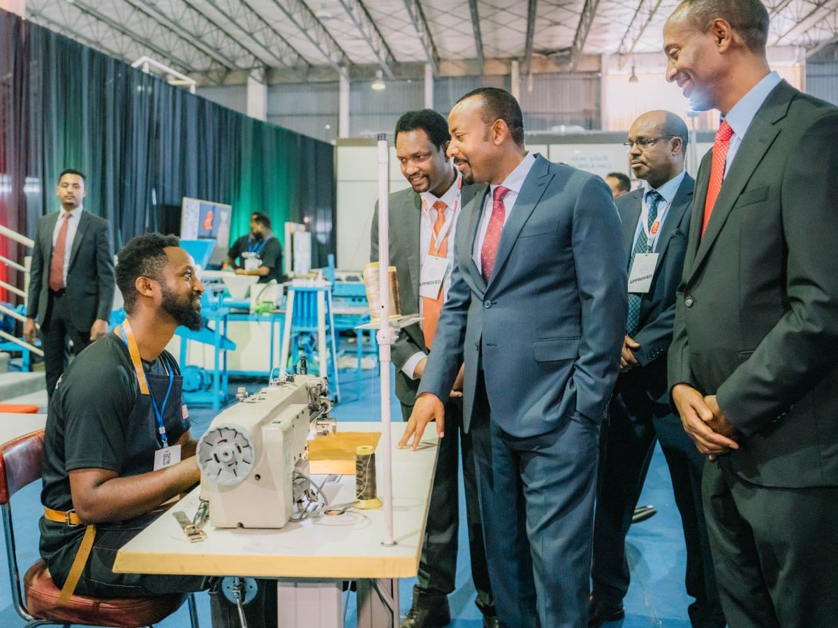 Today, PM @AbiyAhmedAli inaugurated the 2024 'Made In Ethiopia' expo, a platform showcasing locally produced goods and fostering sustainable market connections. In his address, the PM emphasised the importance of embracing domestic products as a cultural norm. #PMOEthiopia