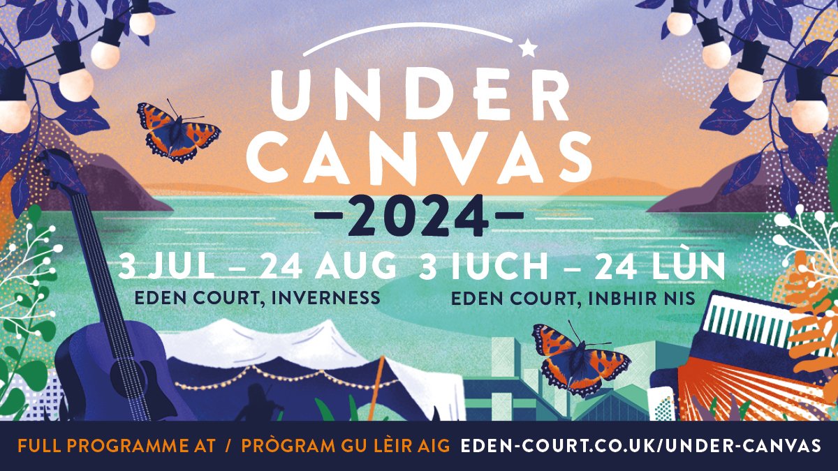 ☀️ Time to go UNDER CANVAS!

Explore this year's mighty line-up and BOOK NOW: eden-court.co.uk/under-canvas

Featuring outstanding trad, folk and contemporary music, plus special events and great food and drink.

🙌 Supported by Fraser Elite and @Tomatin1897.

#UnderCanvas2024