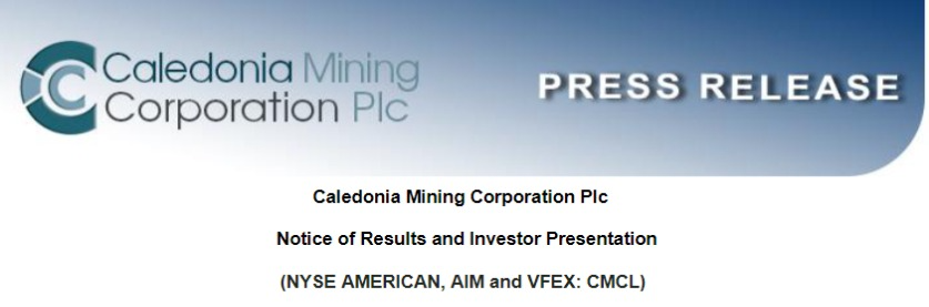 Caledonia Mining Corporation Plc expects to publish its Q1 2024 results on Monday May 13, 2024 at 02:00 PM London. You may register in advance for this webinar: caledoniamining.zoom.us/webinar/regist…

@CaledoniaMining @VFEX_ZW #miningnews #FinancialResults #StockMarketNews #StocksInNews