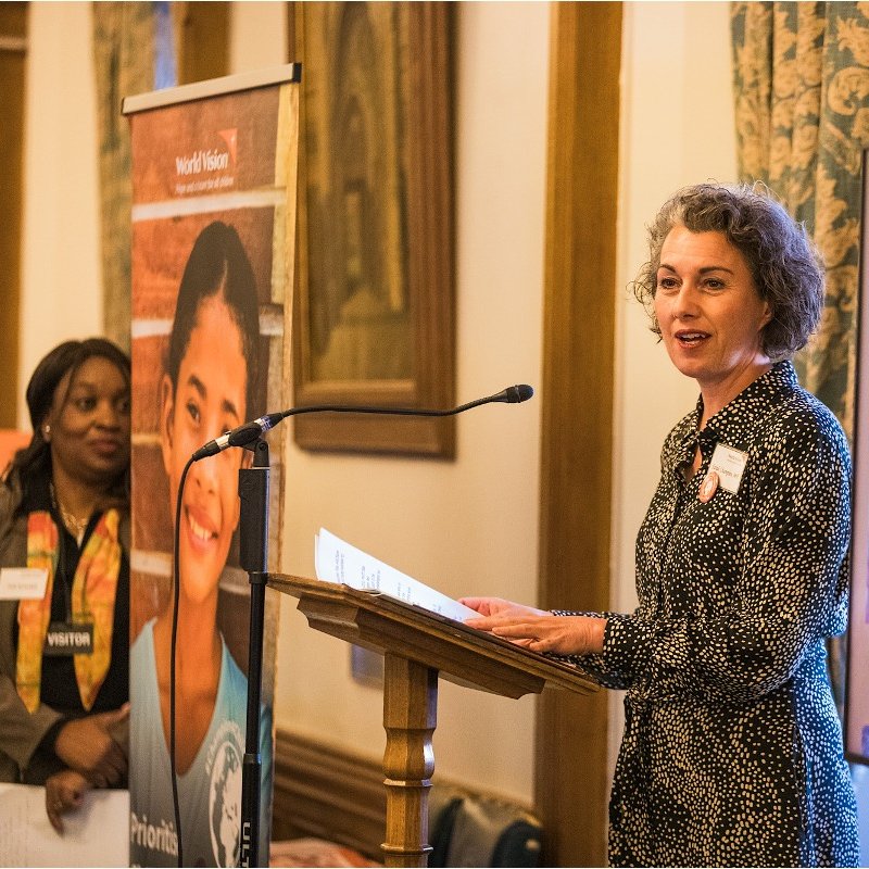 Thank you @SarahChampionMP for hosting the launch of our new research and speaking so powerfully. 'Despite children being among those most affected by poverty, conflict and hunger, only 1/8 of global ODA spend is child-related. How can that be right?' It's time for the