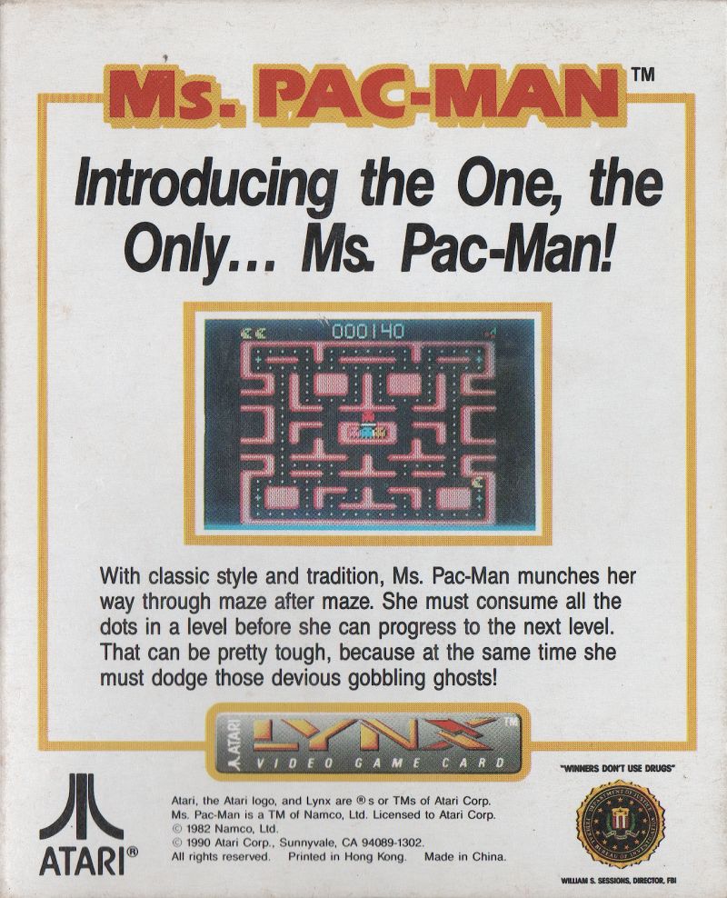 MS. PAC-MAN: In 1990 Atari gamers ran around mazes munching pellets and avoiding ghosts. An Atari Lynx port of the legendary 1982 arcade game this also came to numerous other formats, did you ever avoid Inky, Blinky, Pinky, and Sue? #retrogaming #Atari #80s #Arcade #90s #gaming