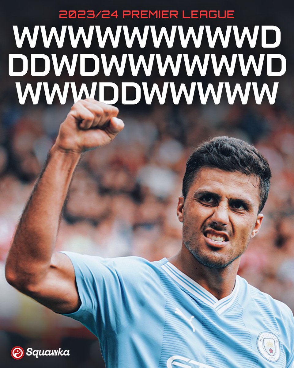 Rodri has the same number of defeats as Player of the Season nominations in the Premier League this season (0). 🤪 He's the only player with: ◉ 20+ shots on target ◉ 20+ chances created ◉ 20+ aerial duels won ◉ 20+ take-ons completed ◉ 20+ tackles made ◉ 20+ interceptions