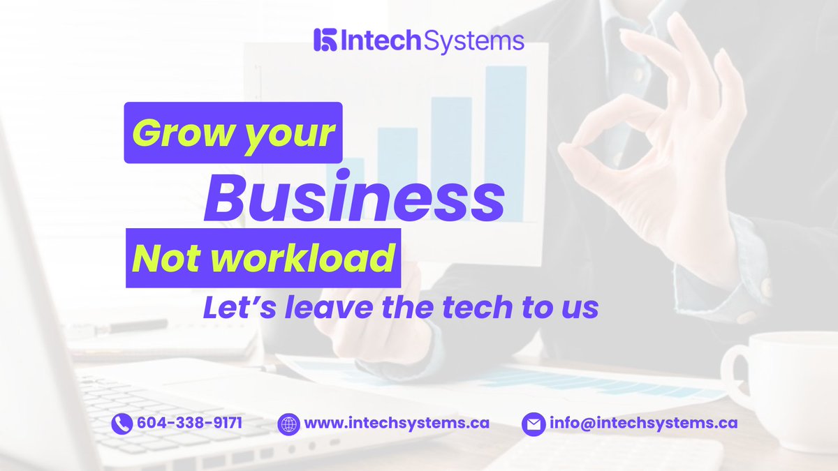 Grow your #business, not your workload—leave the tech to us
#IntechSystems #SoftwareSolutions #seo #cybersecurity #TechTrends2024 #FutureOfSoftware #DigitalTransformation #IntechDev #SmartSoftwareSolution #businesssolutions #smartwork #HTML #react #CSS #angular #java